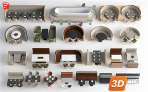 Cafe Furniture Skp Files 